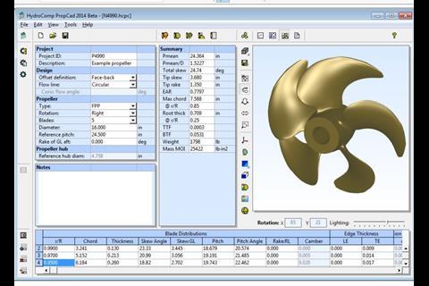 PropCad includes four inspection maps for determining inspection point location and inspection values